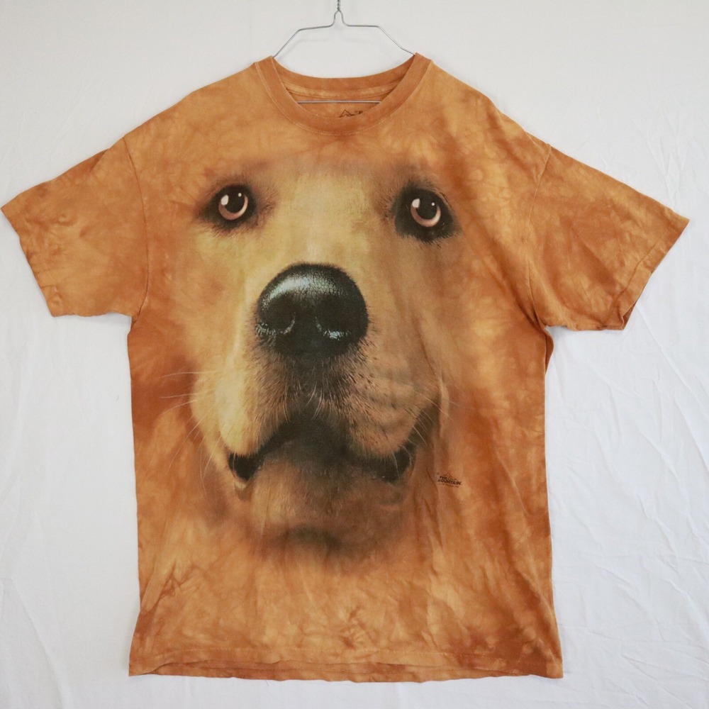 The Mountain T-Shirt Mens XL Tee Golden Retriever Lab Labrador Dog Short Sleeve